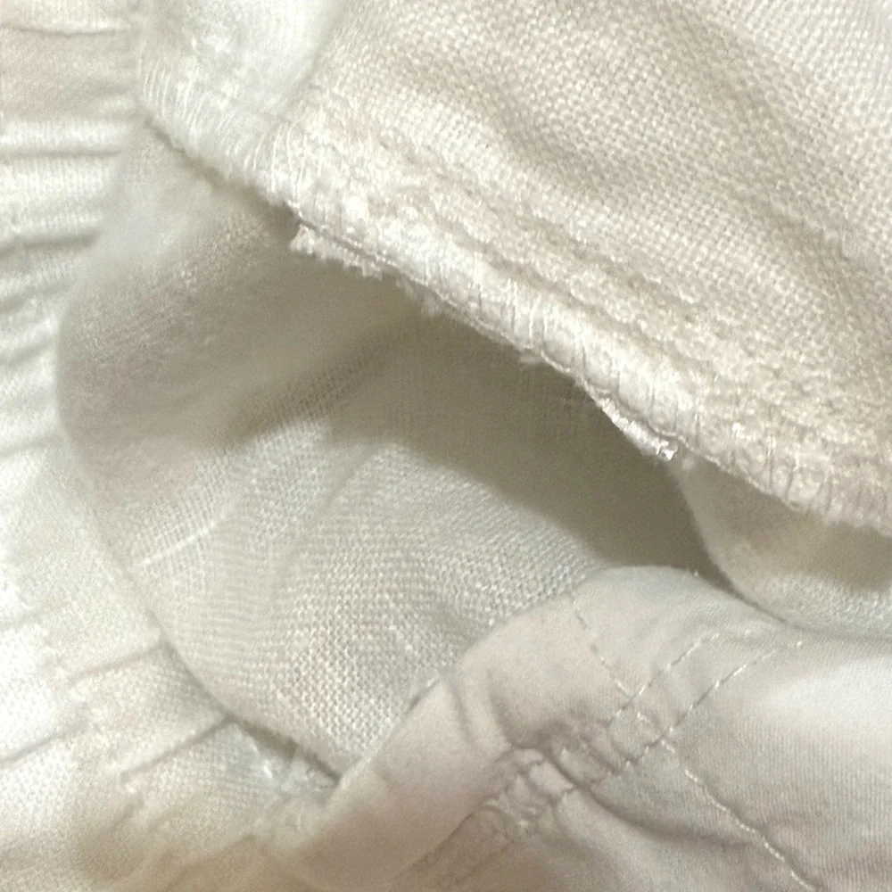 Athleta White LinenJogger Pants 💯% Linen (Tag Removed) Runs oversized
